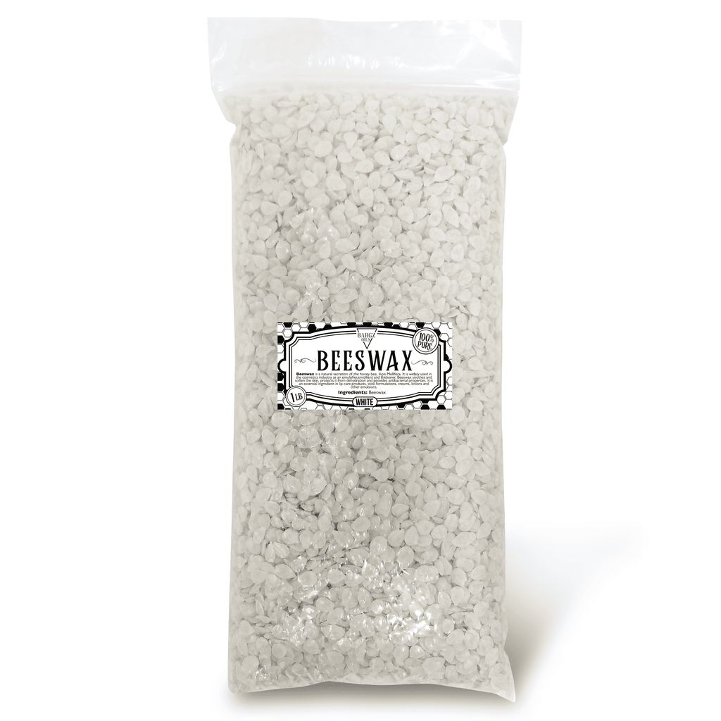 Beeswax 100% Pure Organic Pastilles Beads for Skin Care and Cosmetics - White BargzOils 16 OZ 