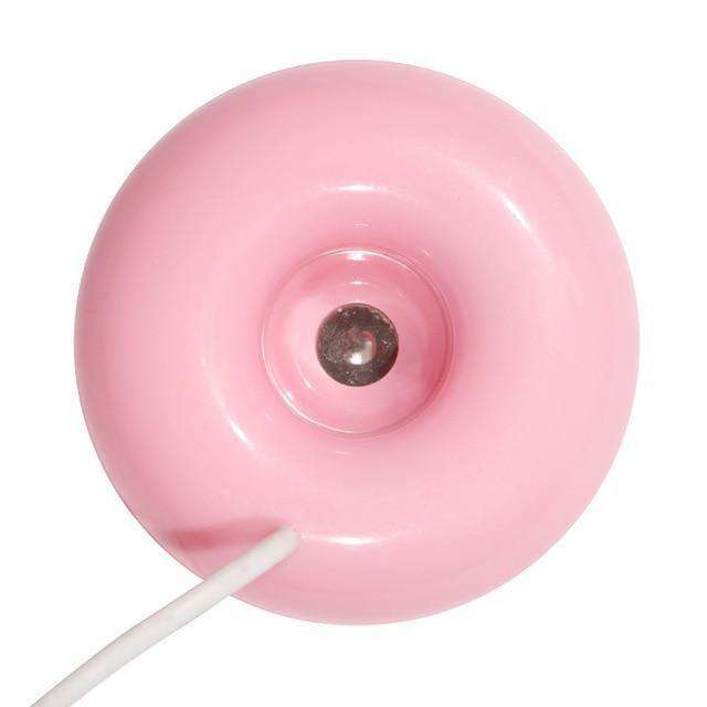 Mini Portable Donuts USB Air Humidifier Purifier Aroma Diffuser Steam safe use For Home Atomizer Aromatherapy Free Shipping Oil Diffuser BargzOils Red 