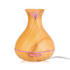 400ML USB Ultrasonic Humidifier Tulip Vase Style 5W Wood Grain Cool-Mist Aromatherapy Essential Oil Diffuser Air purifier Oil Diffuser BargzOils Light Yellow 